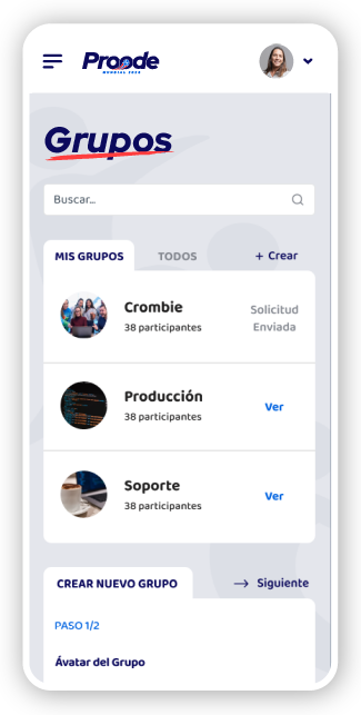 Los usuarios pueden competir y chatear entre círculos más acotados.